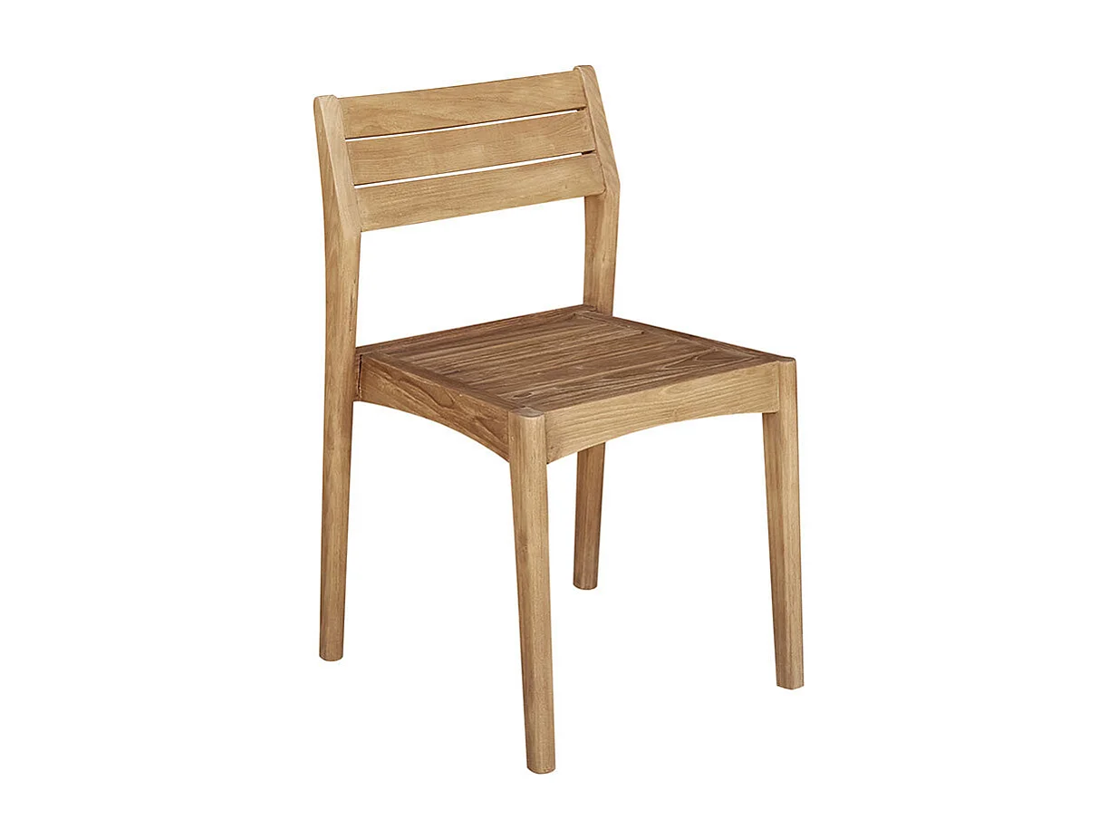 Sedia da giardino in teak massello riciclato