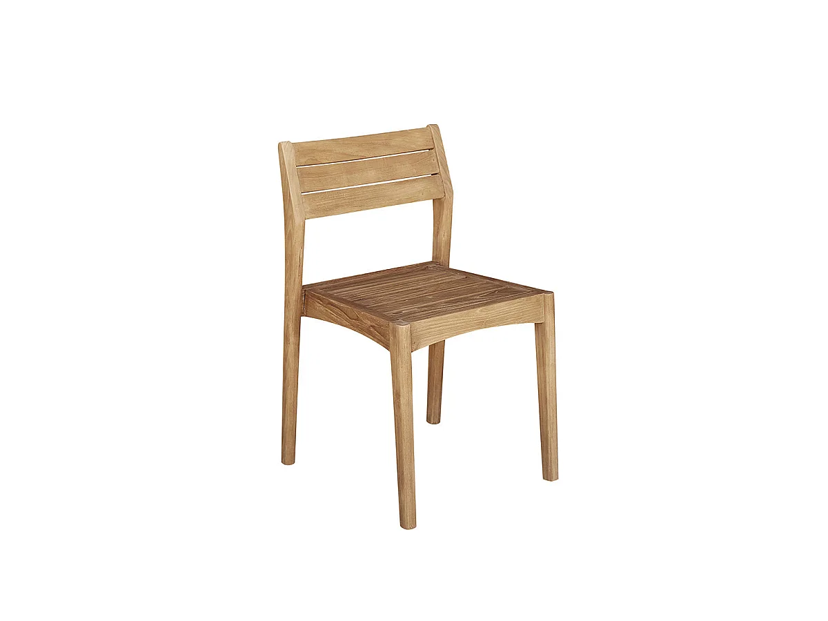 Chaise de jardin en teck recyclé massif