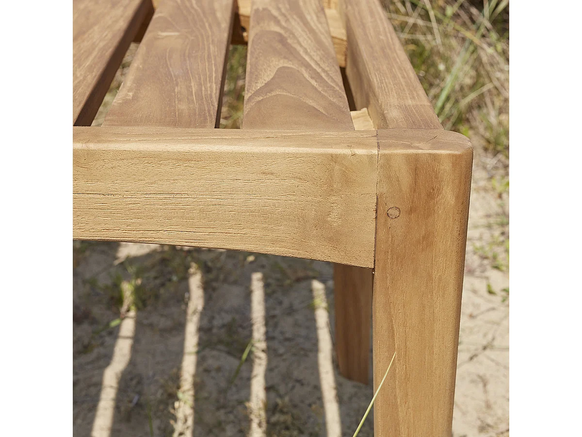 Chaise de jardin en teck recyclé massif