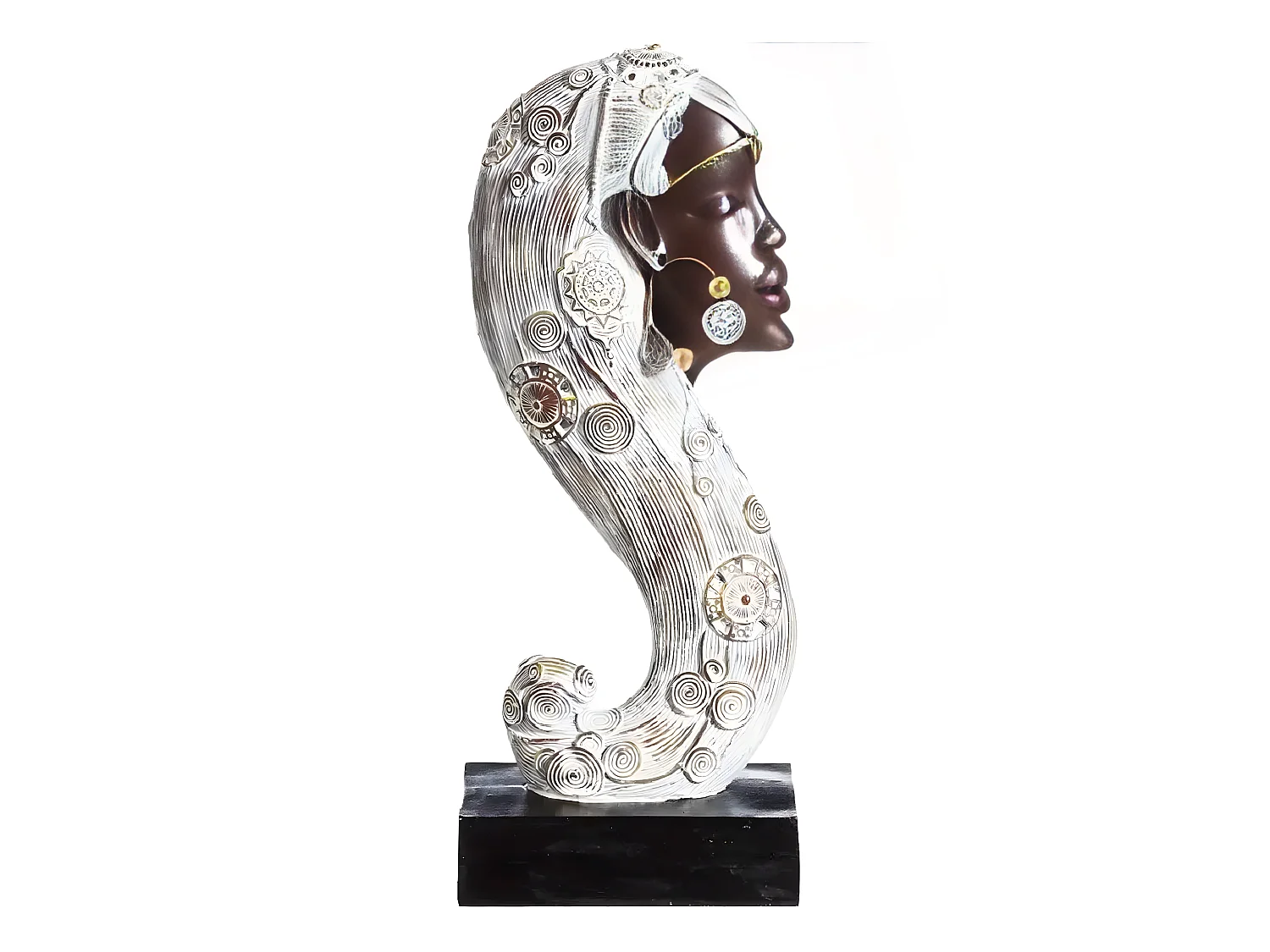 Statuette Buste africaine 34 cm