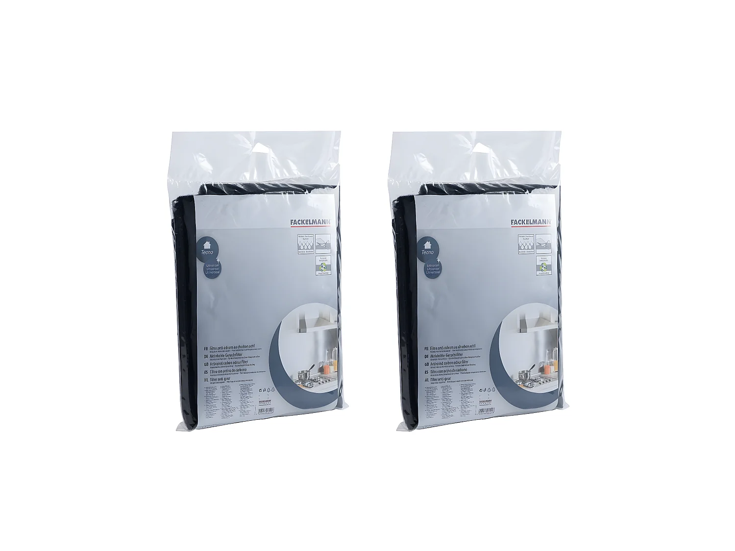 Lot de 2 filtres hotte 47 x 57 cm Fackelmann Tecno