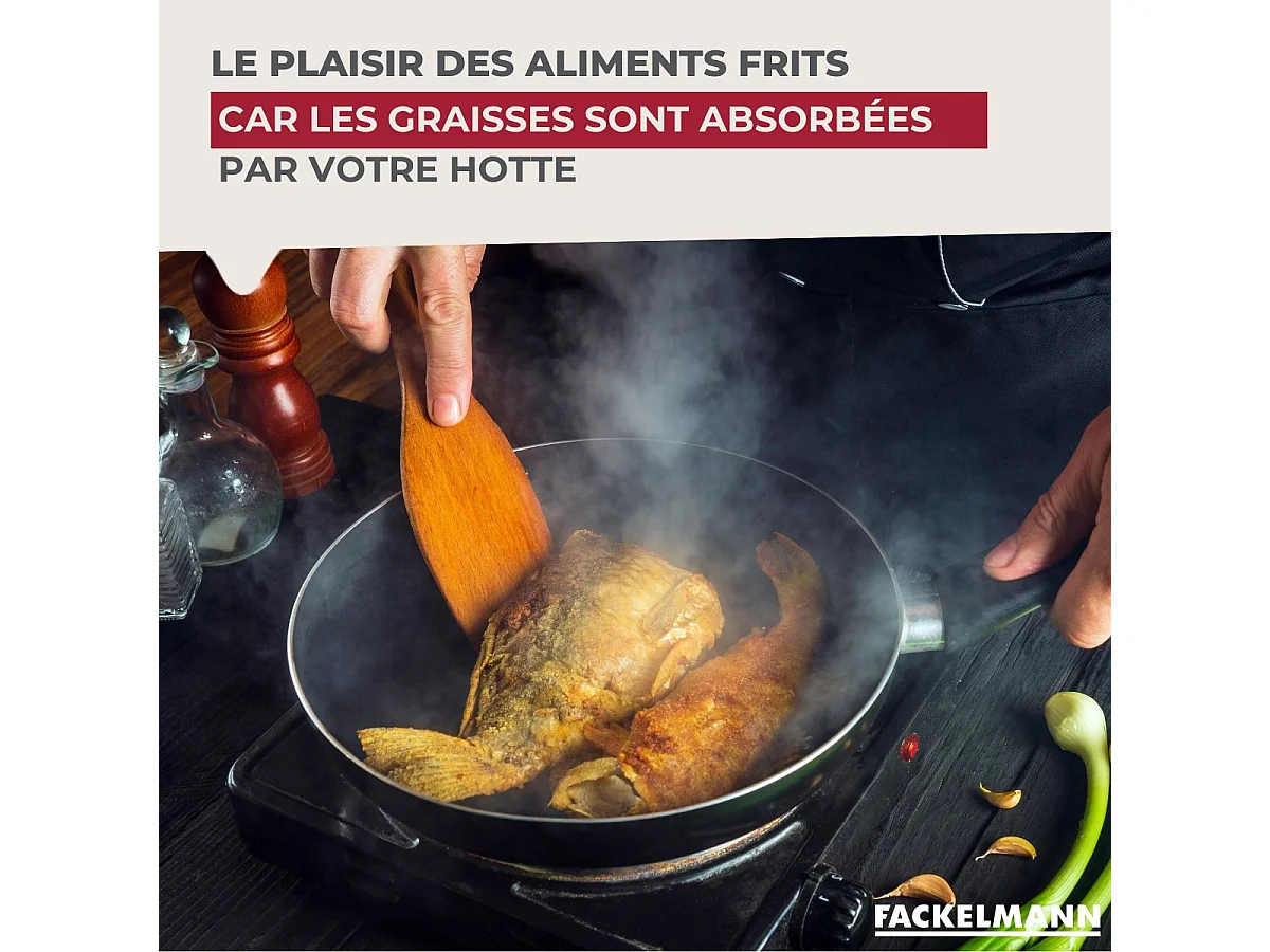 Filtre pour hotte anti-graisse 114 x 47 cm Fackelmann Accessoires pour hotte et friture