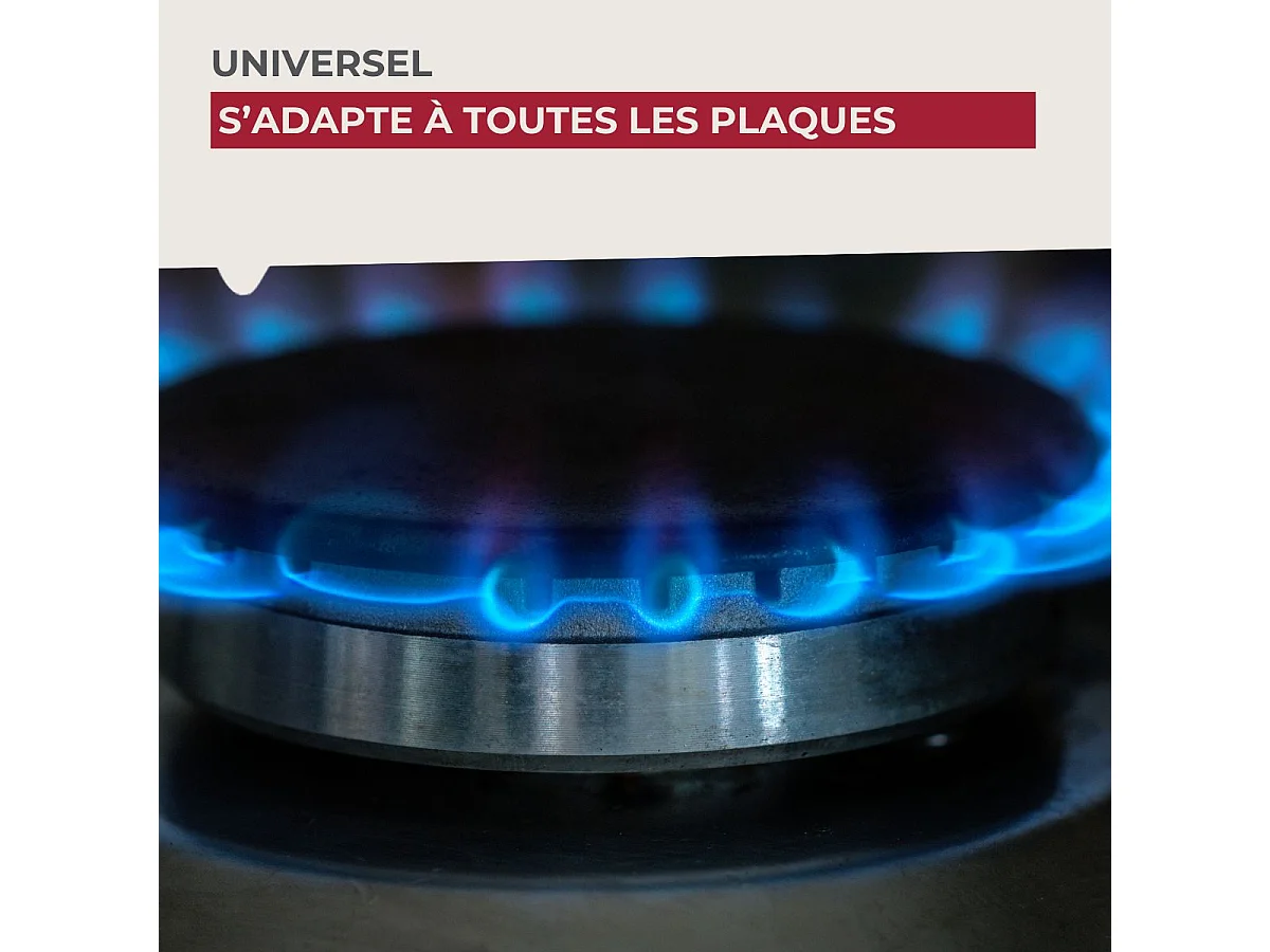 Lot de 2 diffuseurs de chaleur pour plaque de cuisson gaz Fackelmann