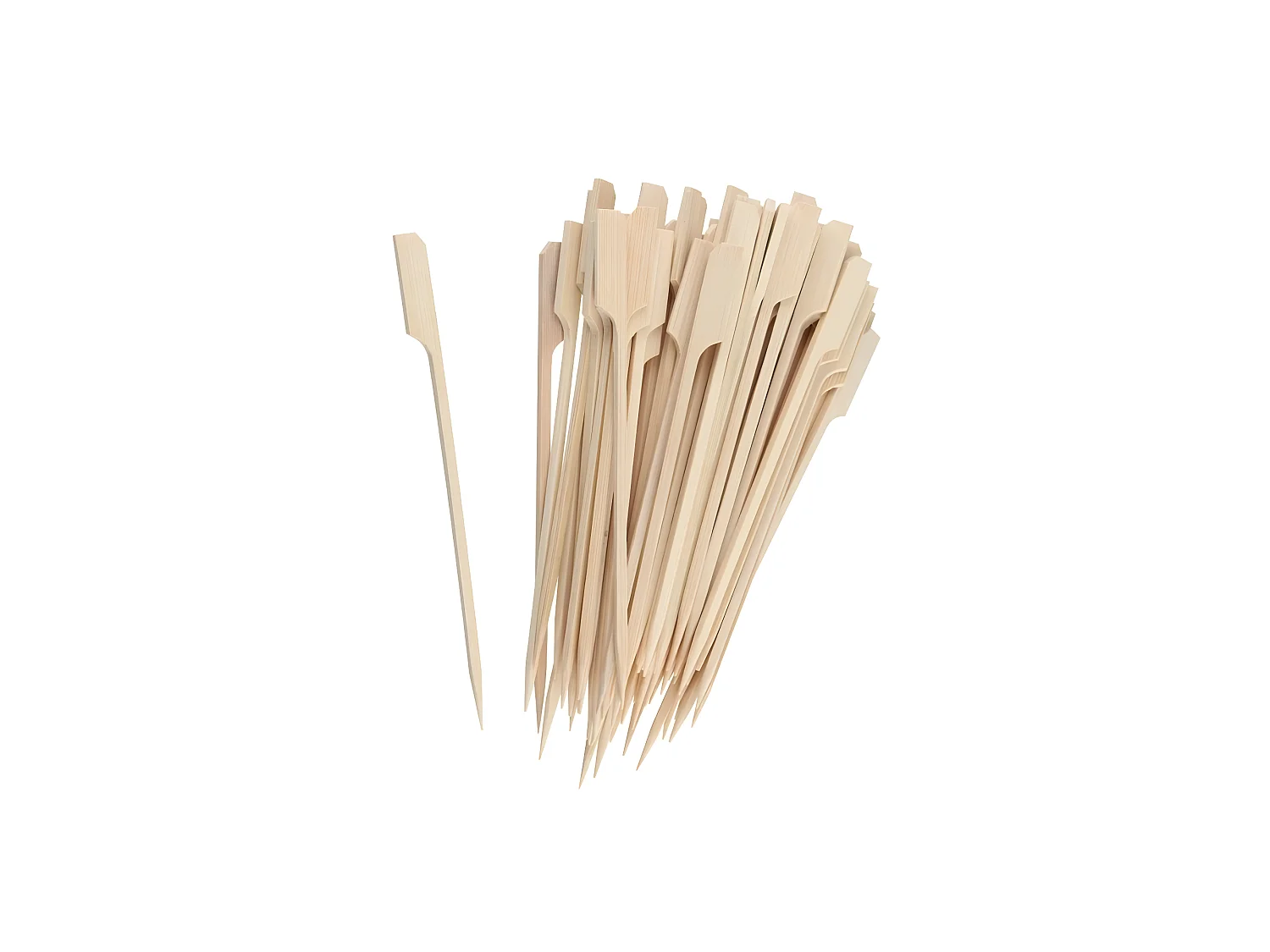 Lot de 150 pics à brochettes en bois 25 cm Fackelmann