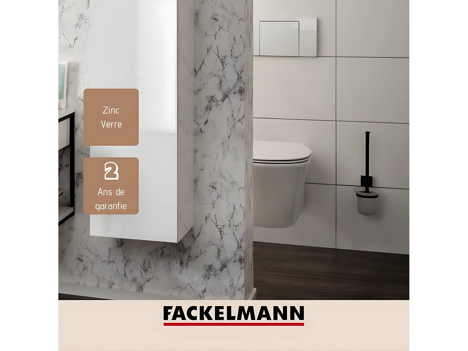 Brosse de toilette murale Fackelmann New York