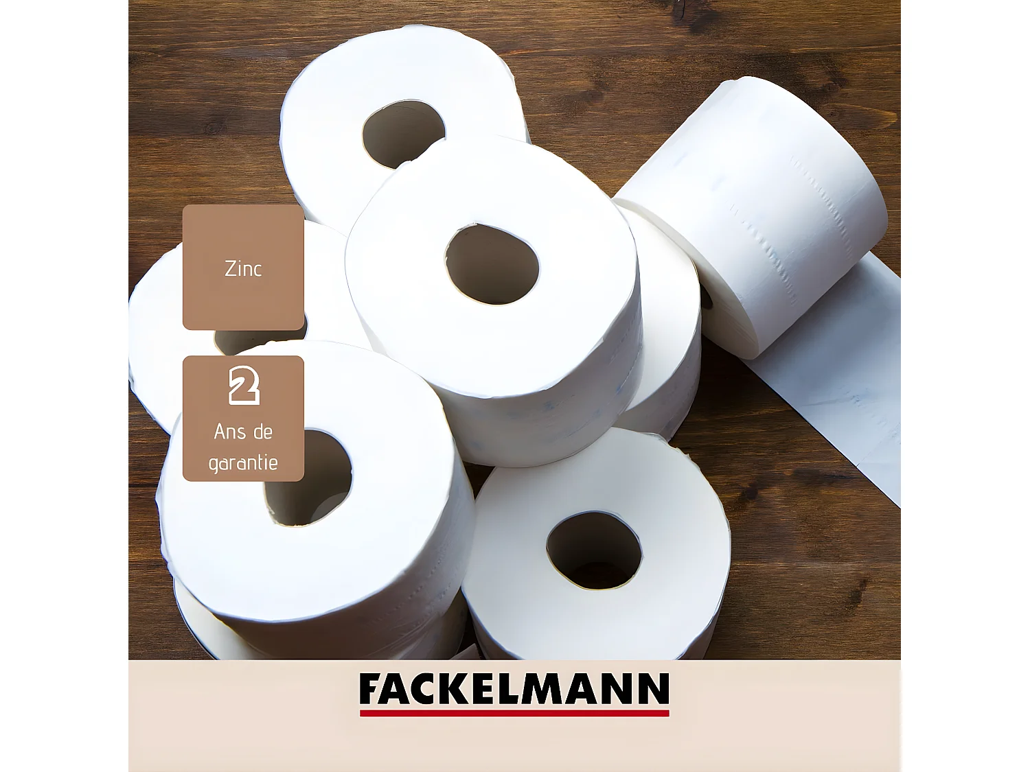 Support papier toilette noir mat Fackelmann New York