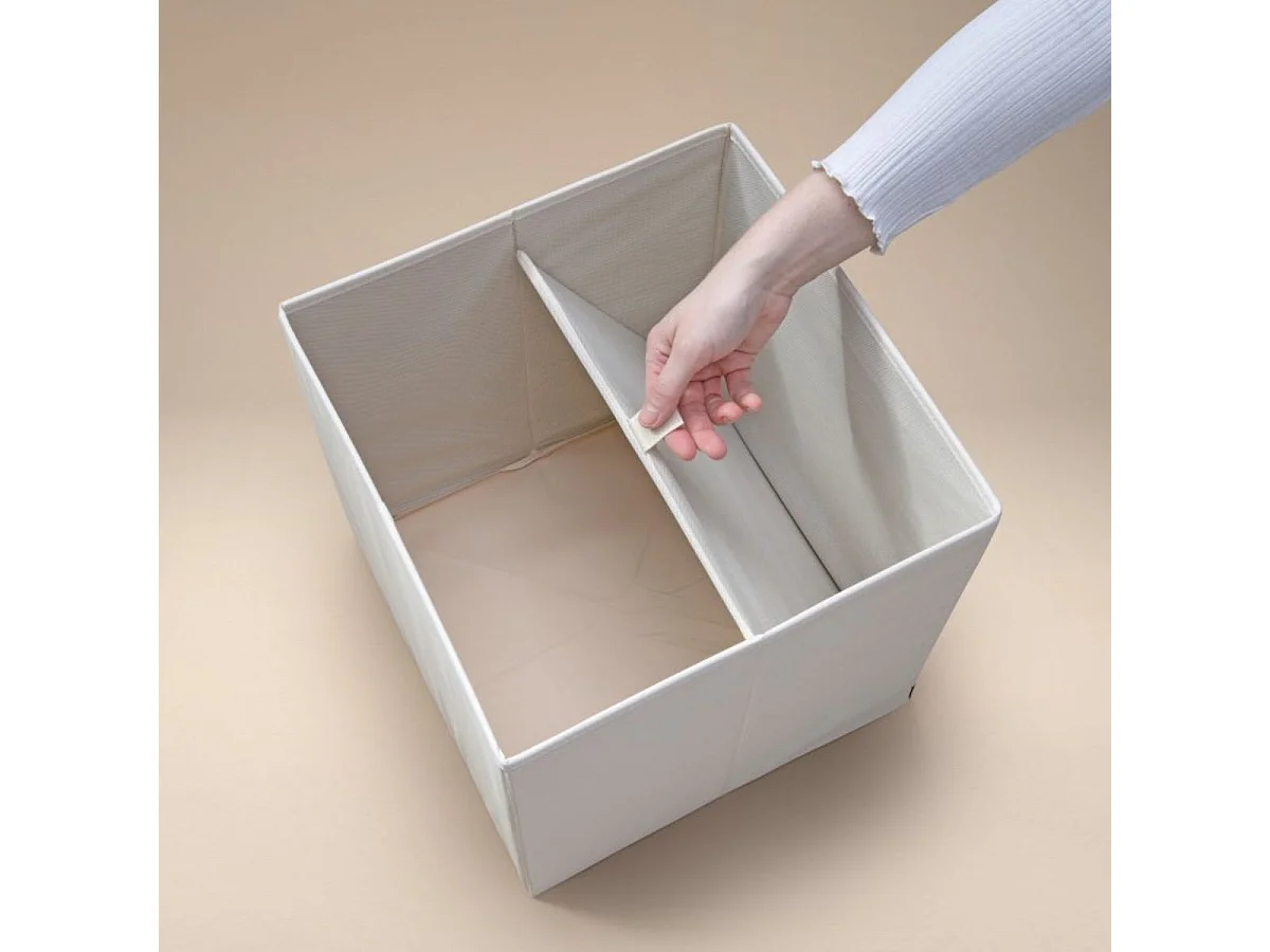 Boîte de rangement en tissu pour enfant "requin" sur fond clair, compatible Ikea Kallax Lifeney