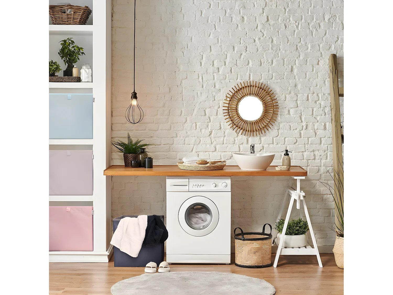 Boîte de rangement coloris gris clair, compatible avec l'étagère IKEA KALLAX Lifeney