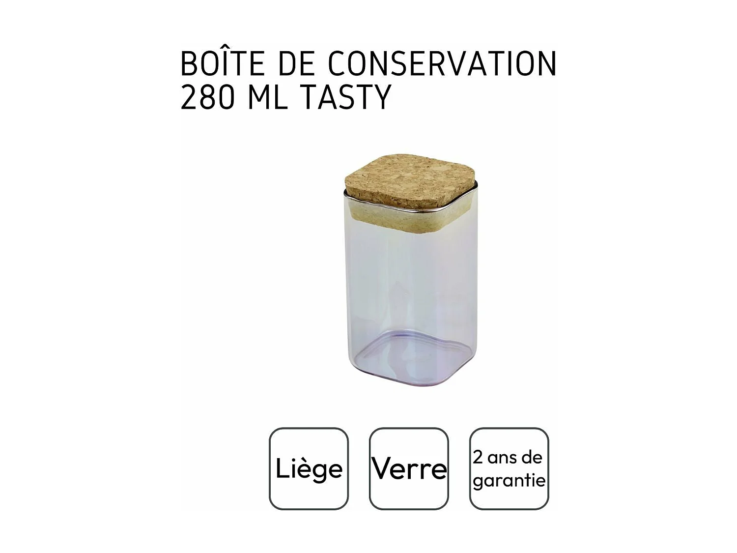 Boîte de conservation avec couvercle 280 ml Tasty Green
