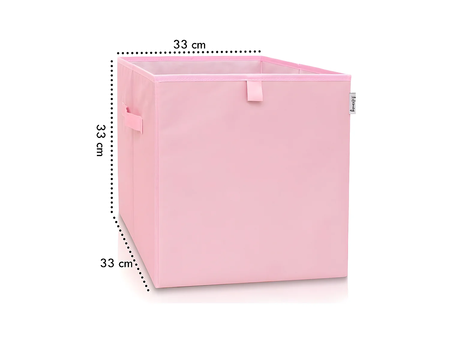 Boîte de rangement coloris rose, compatible avec l'étagère IKEA KALLAX Lifeney