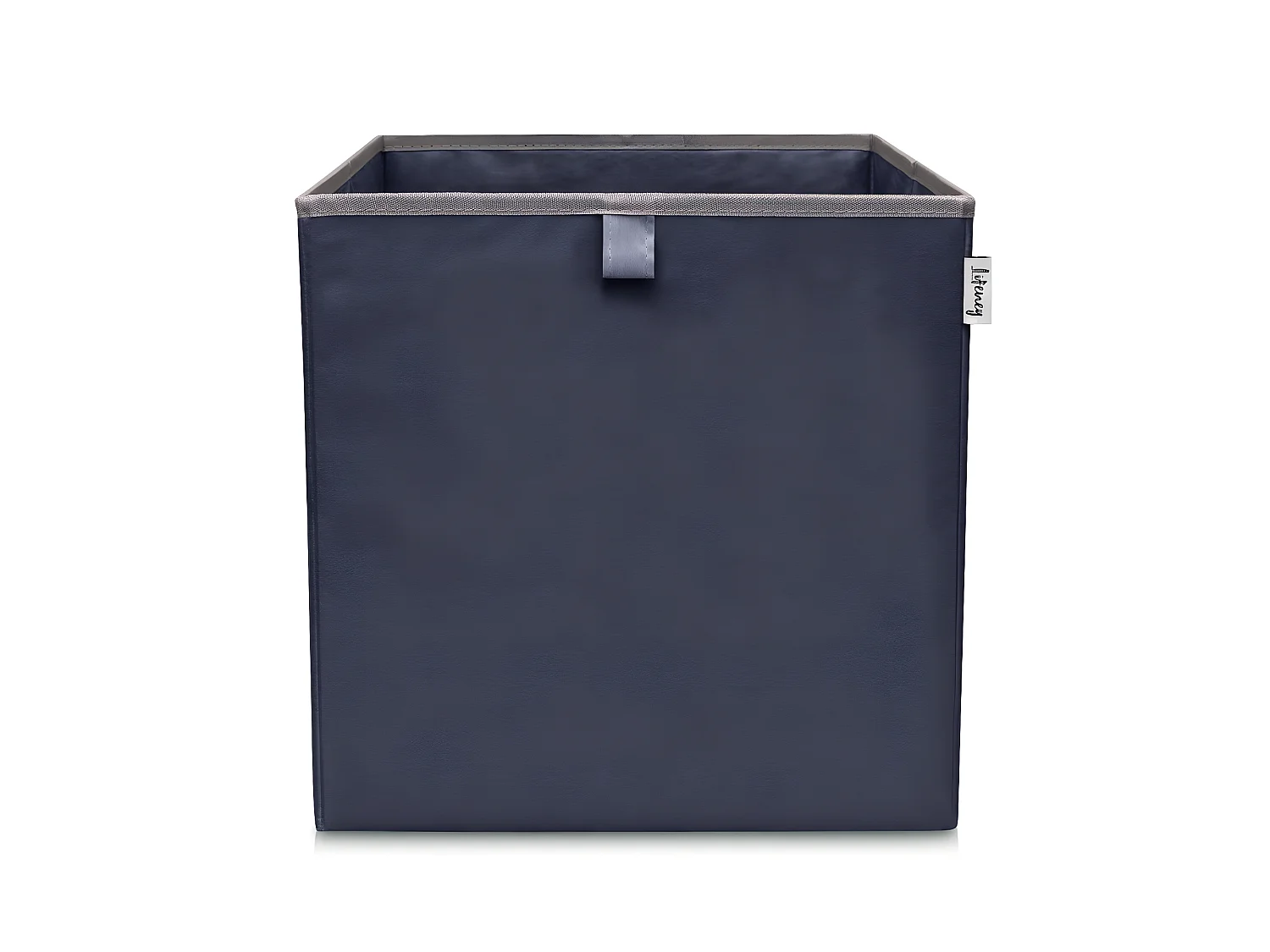 Boîte de rangement coloris bleu foncé, compatible avec l'étagère IKEA KALLAX Lifeney
