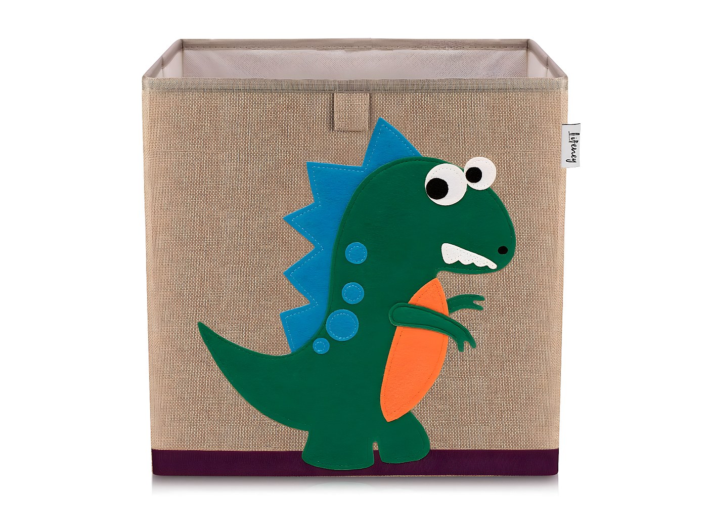 Boîte De Rangement Raton Laveur Avec Couvercle - Tissu Polyester, Dimensions 51x36x36 Cm, Pour Jouets, Bricolage, Compatible Étagères Cubiques