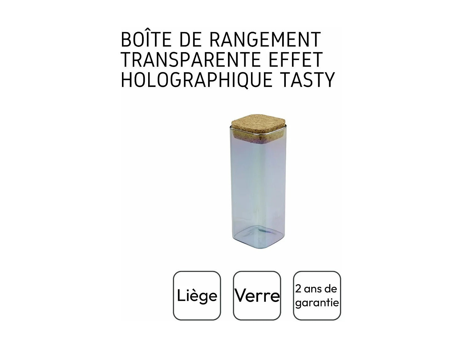 Boîte de conservation en verre 450 ml Tasty Green