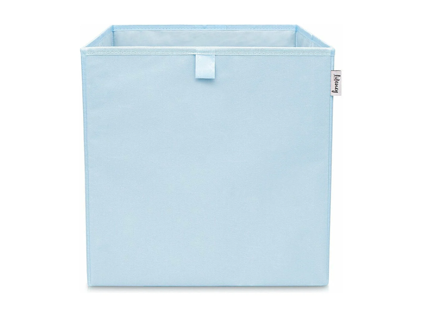 Boîte de rangement coloris bleu clair, compatible avec l'étagère IKEA KALLAX Lifeney