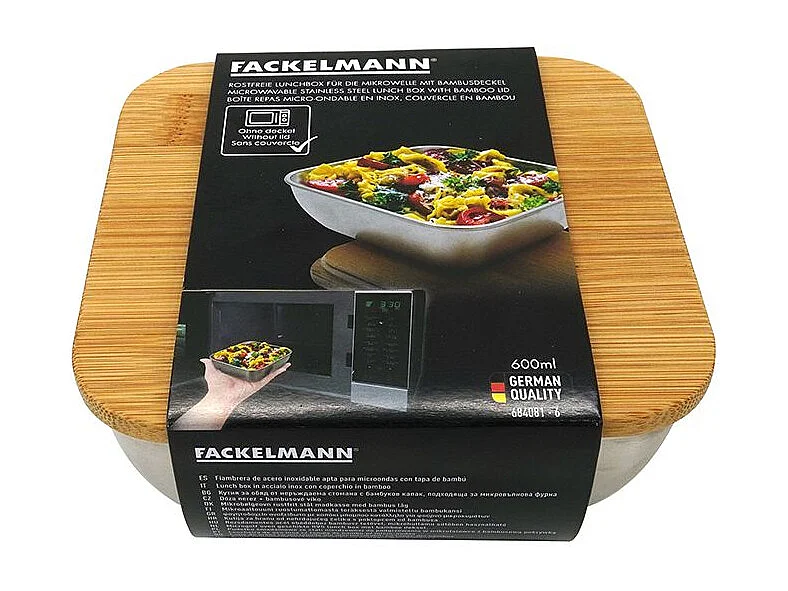 Boîte à repas isotherme en inox qui passe au microonde 600 ml Fackelmann Move