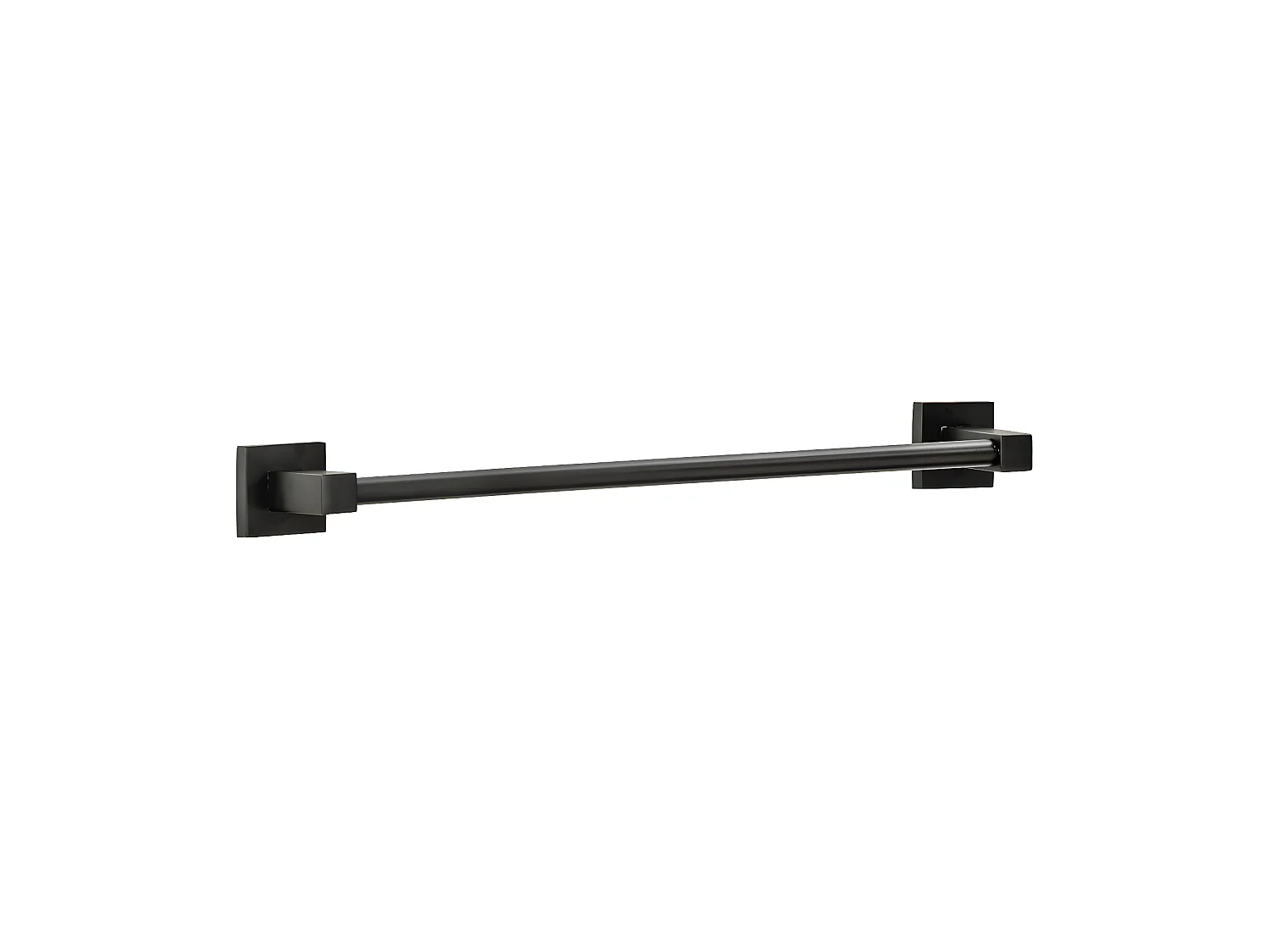 Porte serviette mural vertical noir mat Fackelmann New York