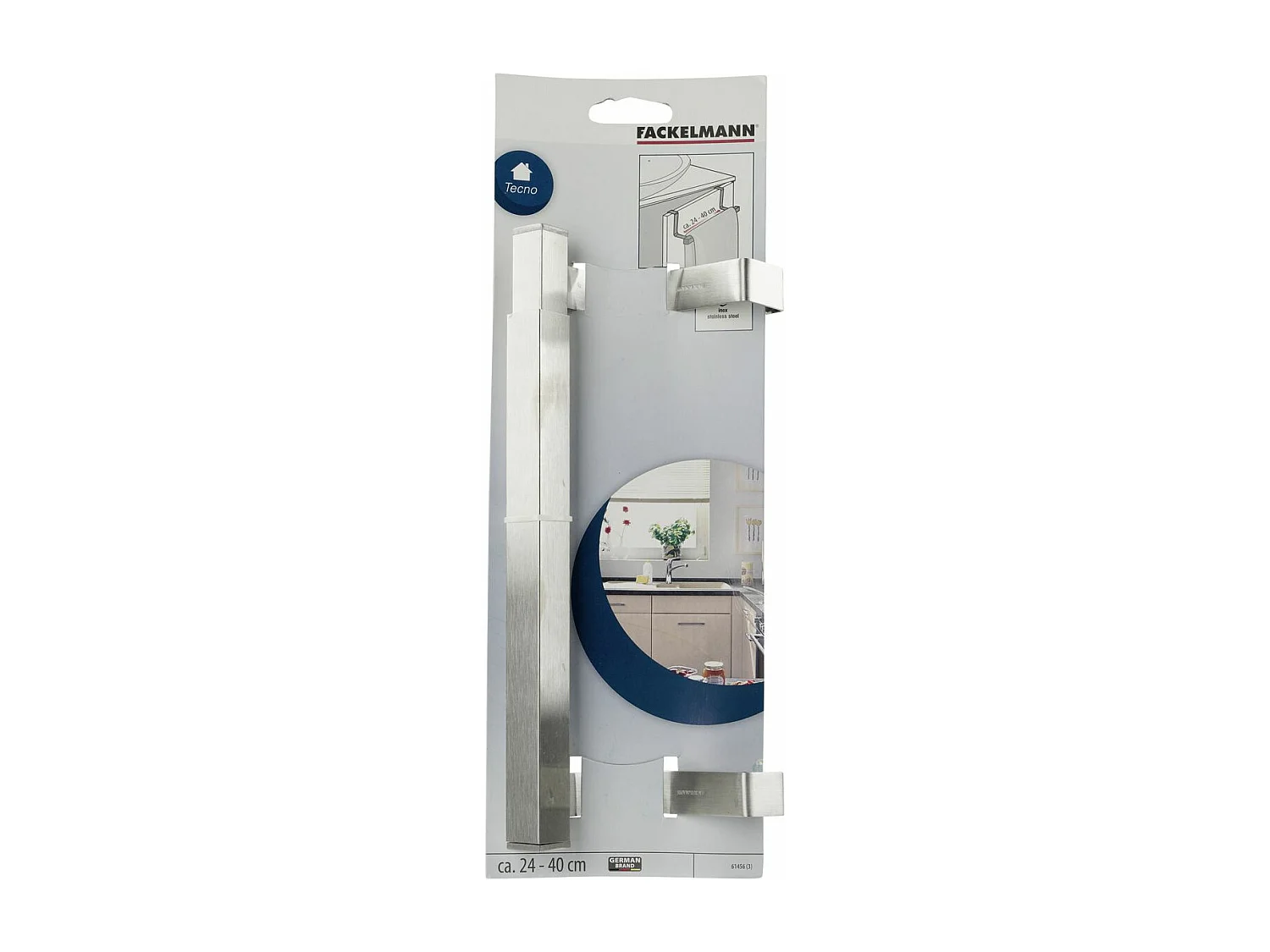 Porte serviette et torchon extensible inox Fackelmann Tecno