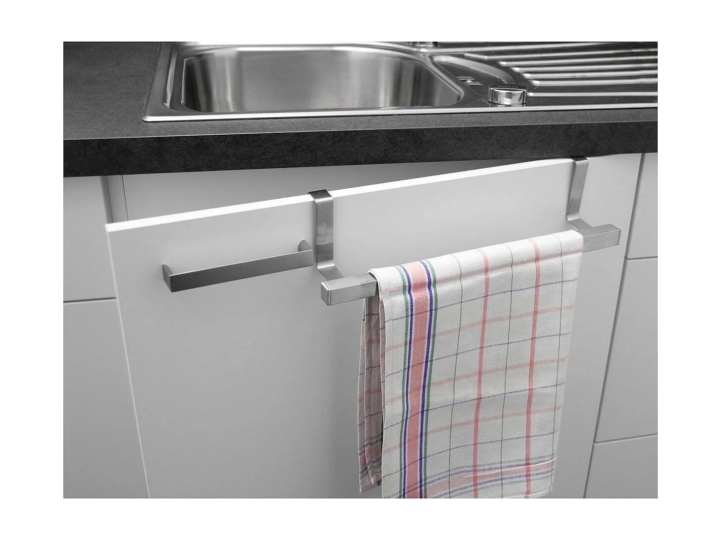 Porte serviette et torchon extensible inox Fackelmann Tecno