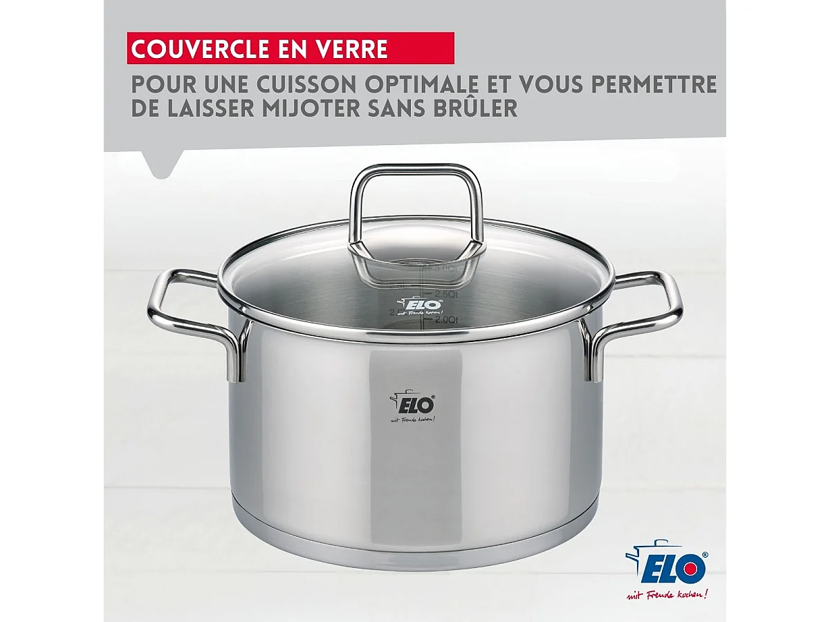 Faitout en inox 16 cm de 1,7 litres Elo Citrin