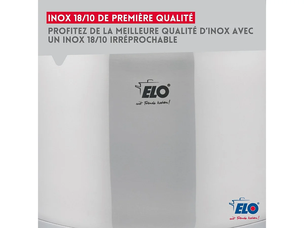 Faitout en inox 20 cm de 3,4 litres Elo Citrin