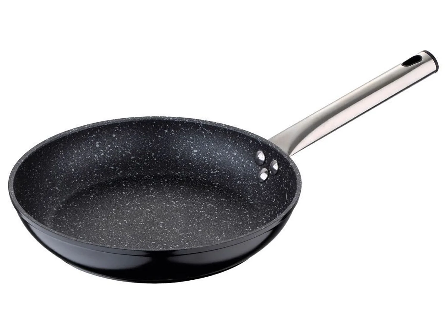 Poêle à griller en aluminium antiadhésif noir de 24 cm