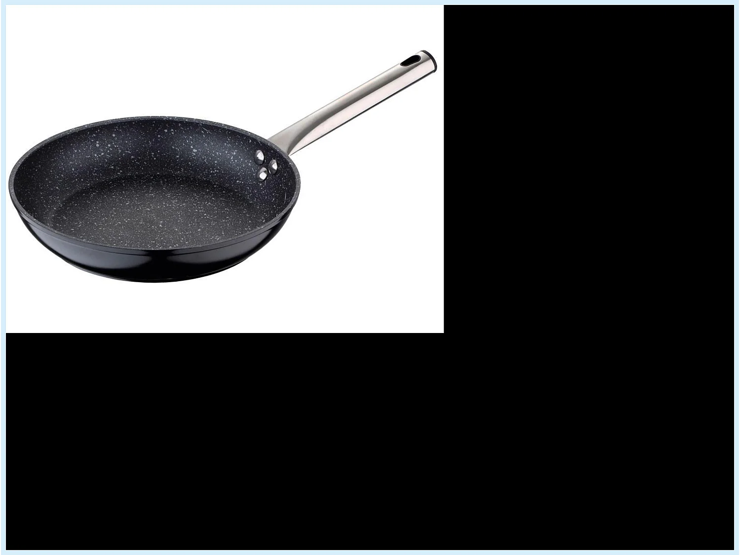 Poêle à griller en aluminium antiadhésif noir de 24 cm