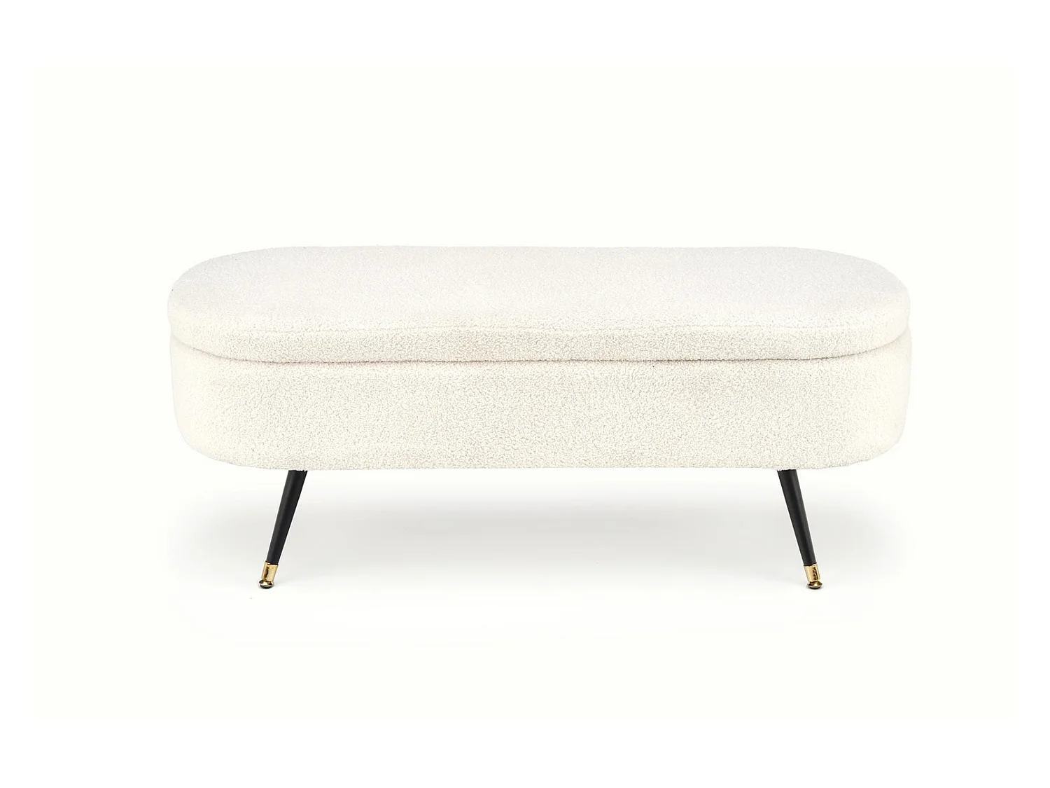 Ławka AVEIRO kremowa z pojemnikiem