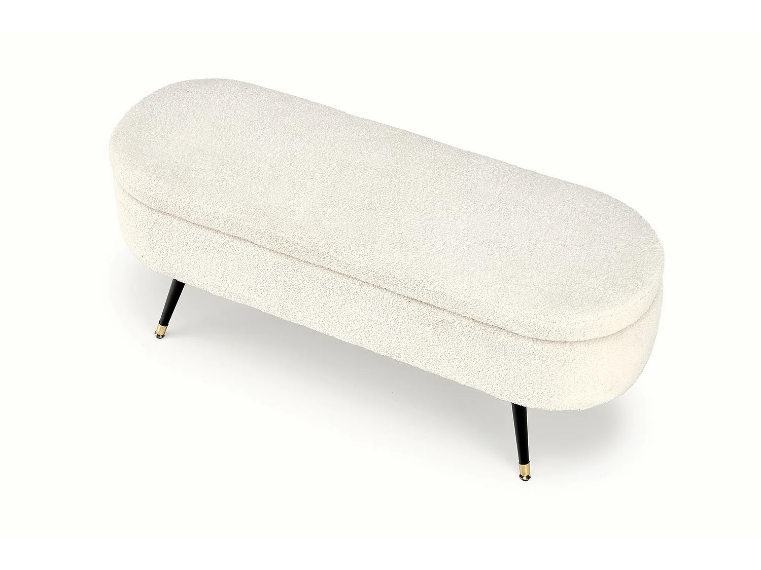 Ławka AVEIRO kremowa z pojemnikiem