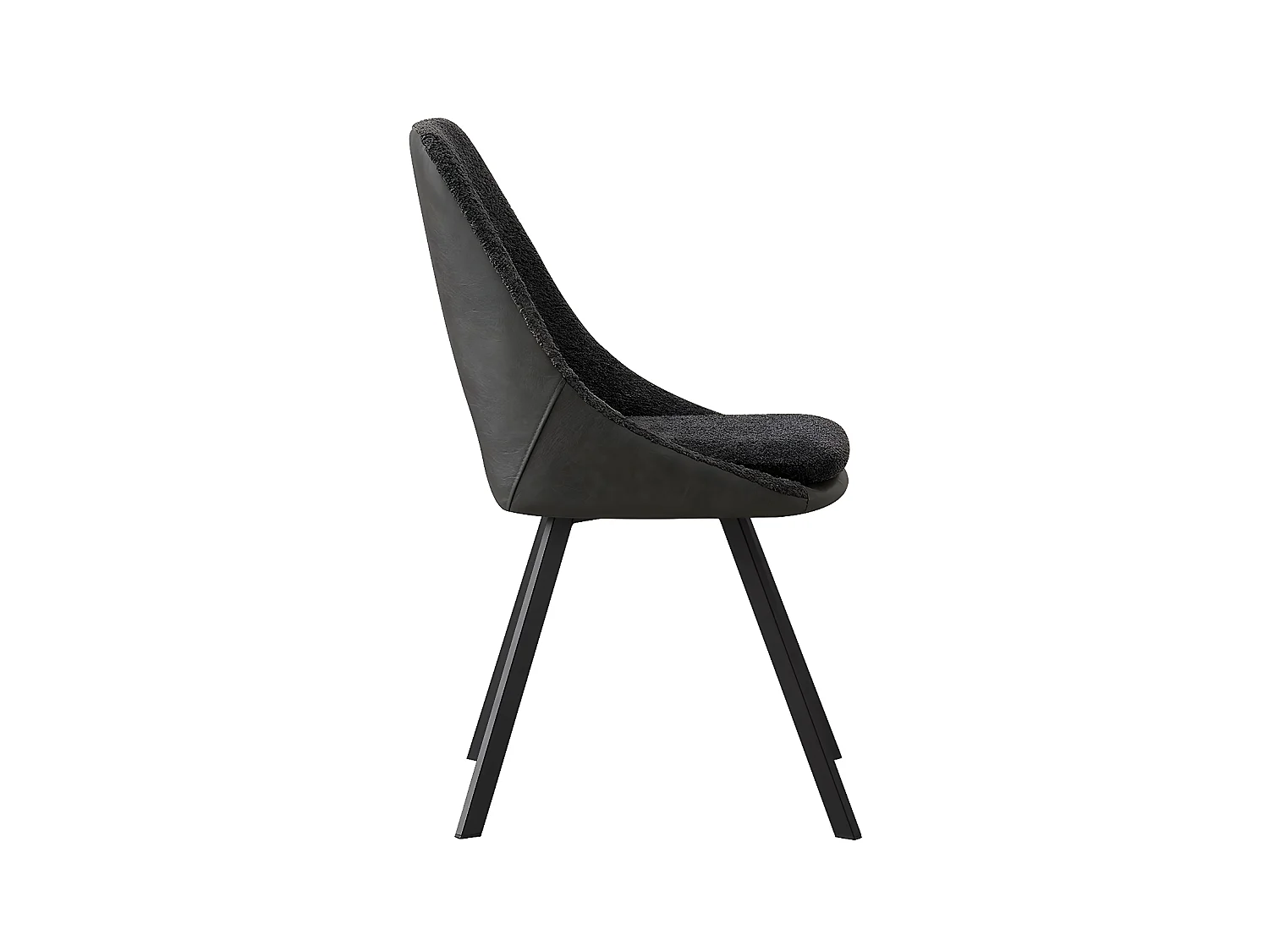 Interiax Chaise de salle à manger Anna PU Cognac