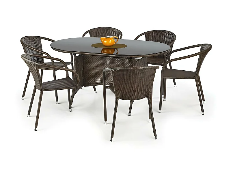 Gartentisch Master/Rattan/Braun