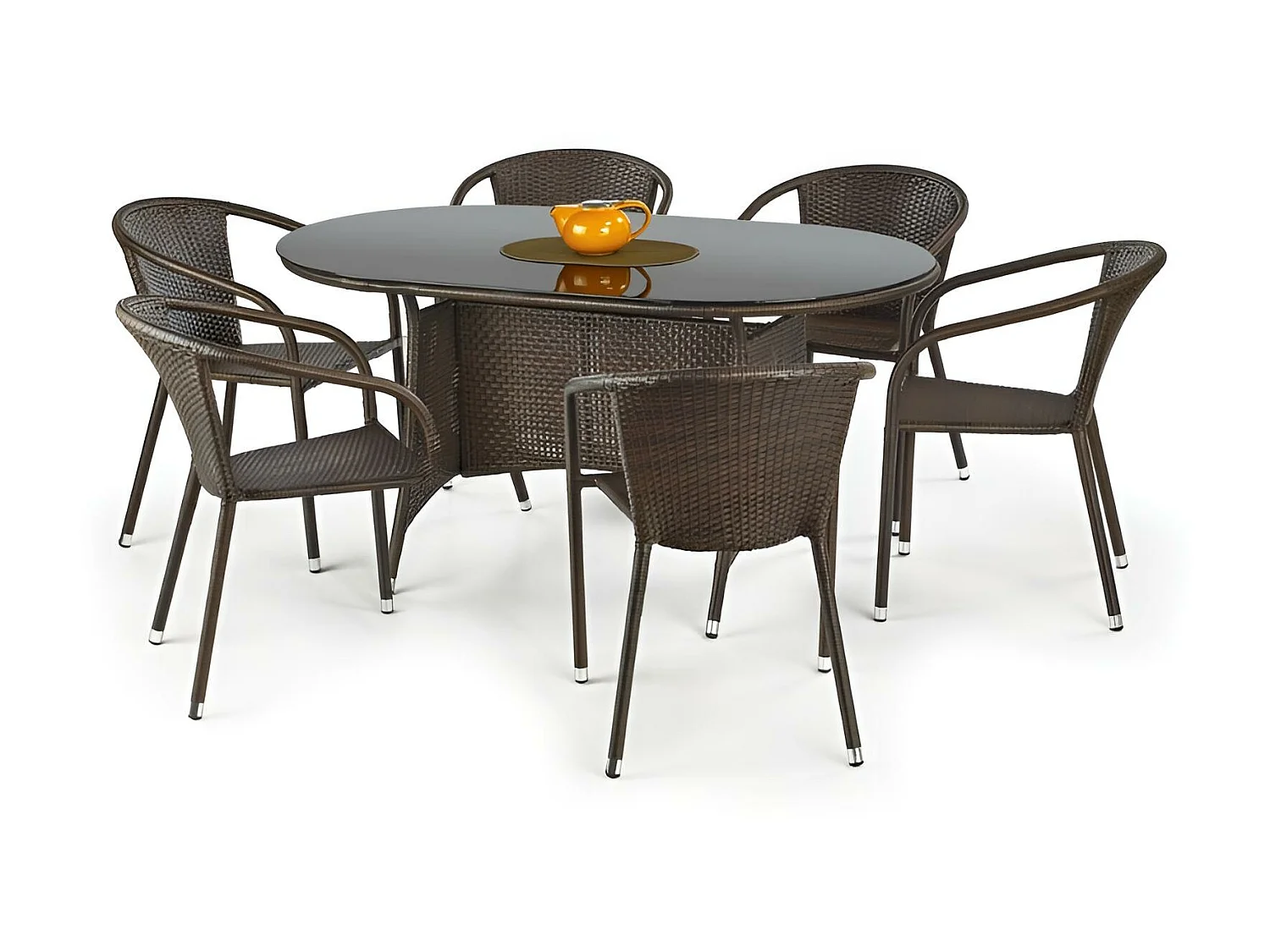 Tuintafel Master/Rotan/Bruin