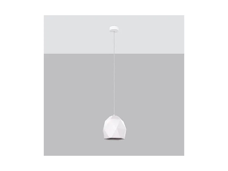Pendelleuchten Mint Modern Aus  Keramik - 1 Lichtquellen - L.20 X H. Cm - Weiß