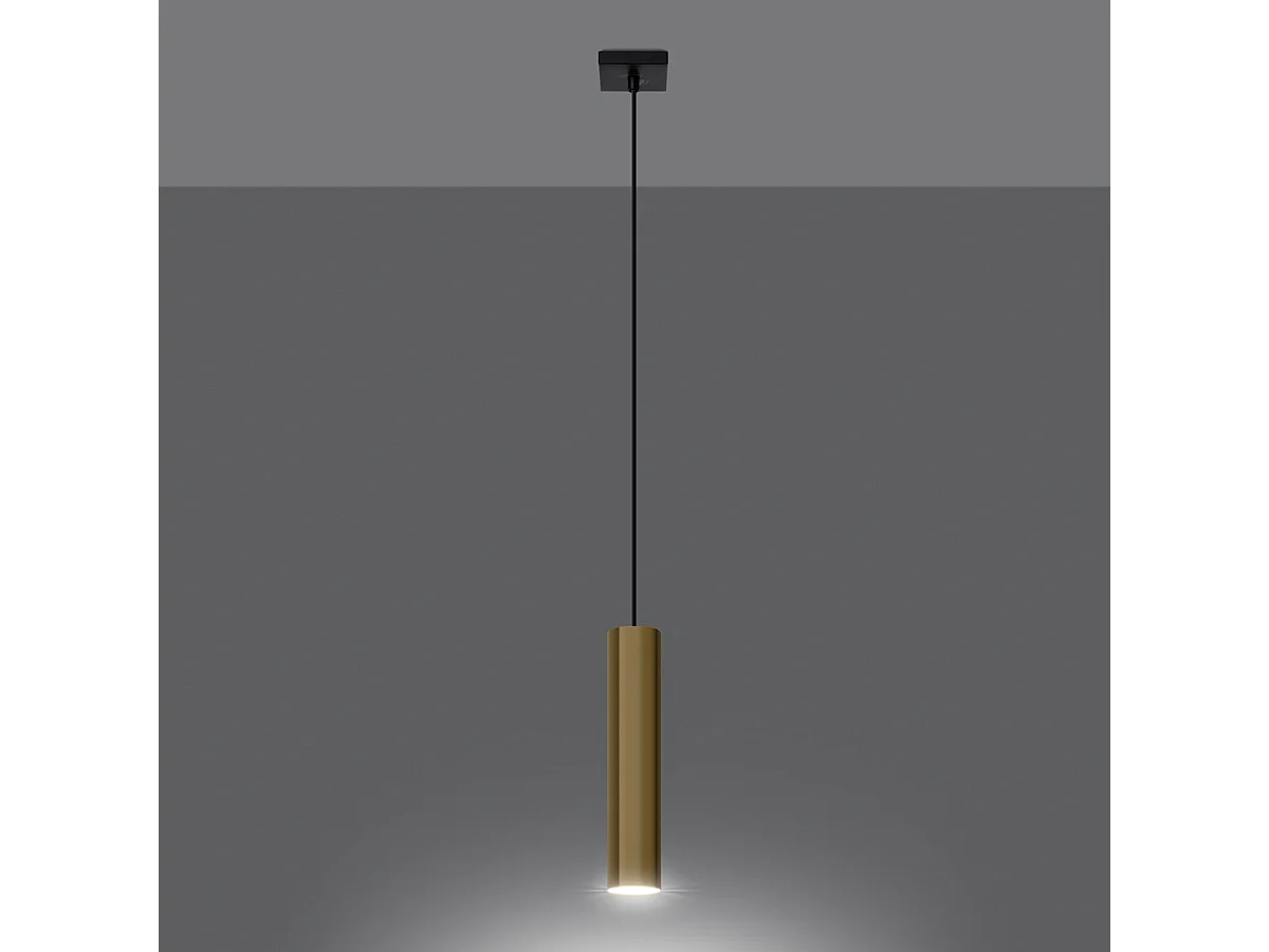 Lampa Wisząca LAGOS 1 złoty połysk