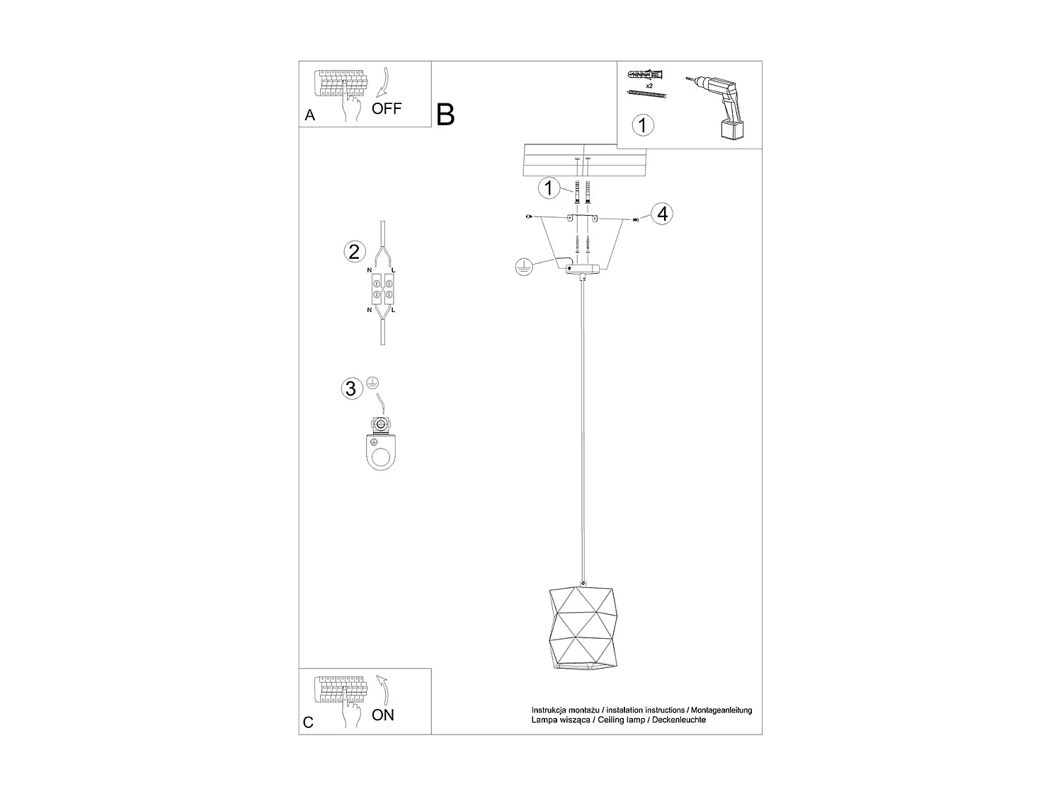 Lámparas Colgantes Gobi Moderno De Cerámica - 1 Fuentes Luminosas - L.17 X A.126 Cm - Blanco
