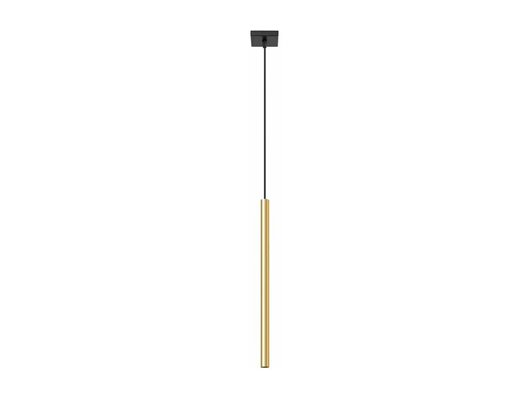 Lampes Suspendues Pastelo Moderne En Acier - 1 Sources Lumineuses - L.8 X H.100 Cm - Éclat Doré