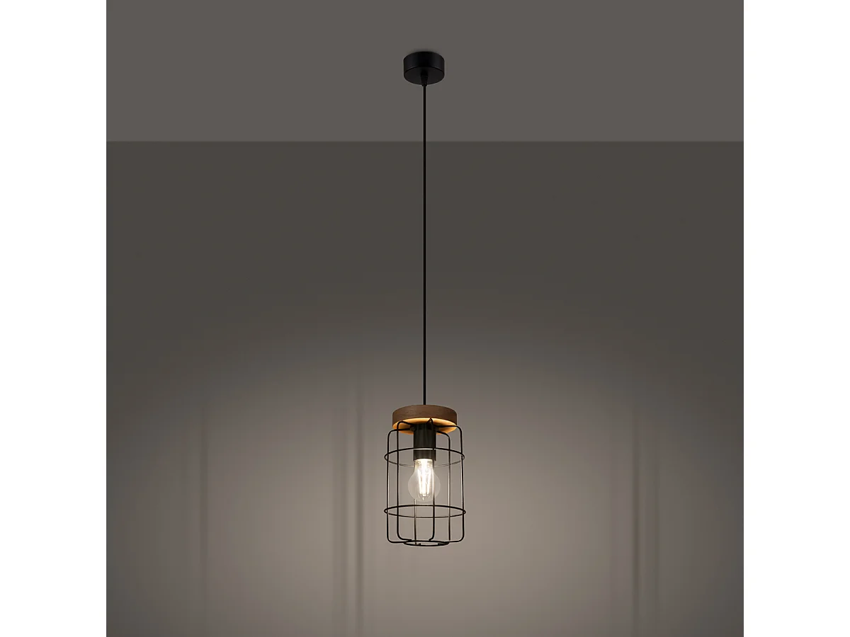 Lampa wisząca GOTTO 1 czarna