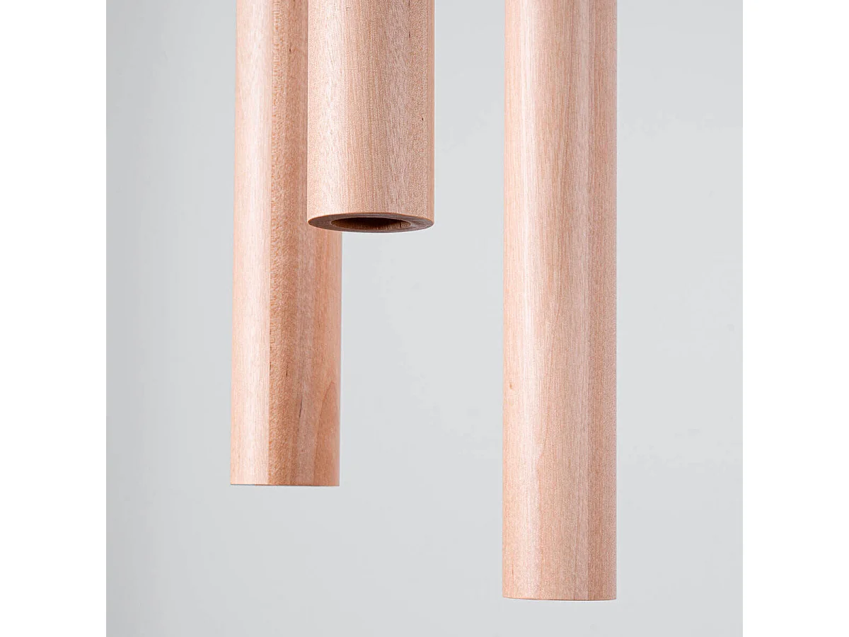 Lampa wisząca PASTELO 3P drewno