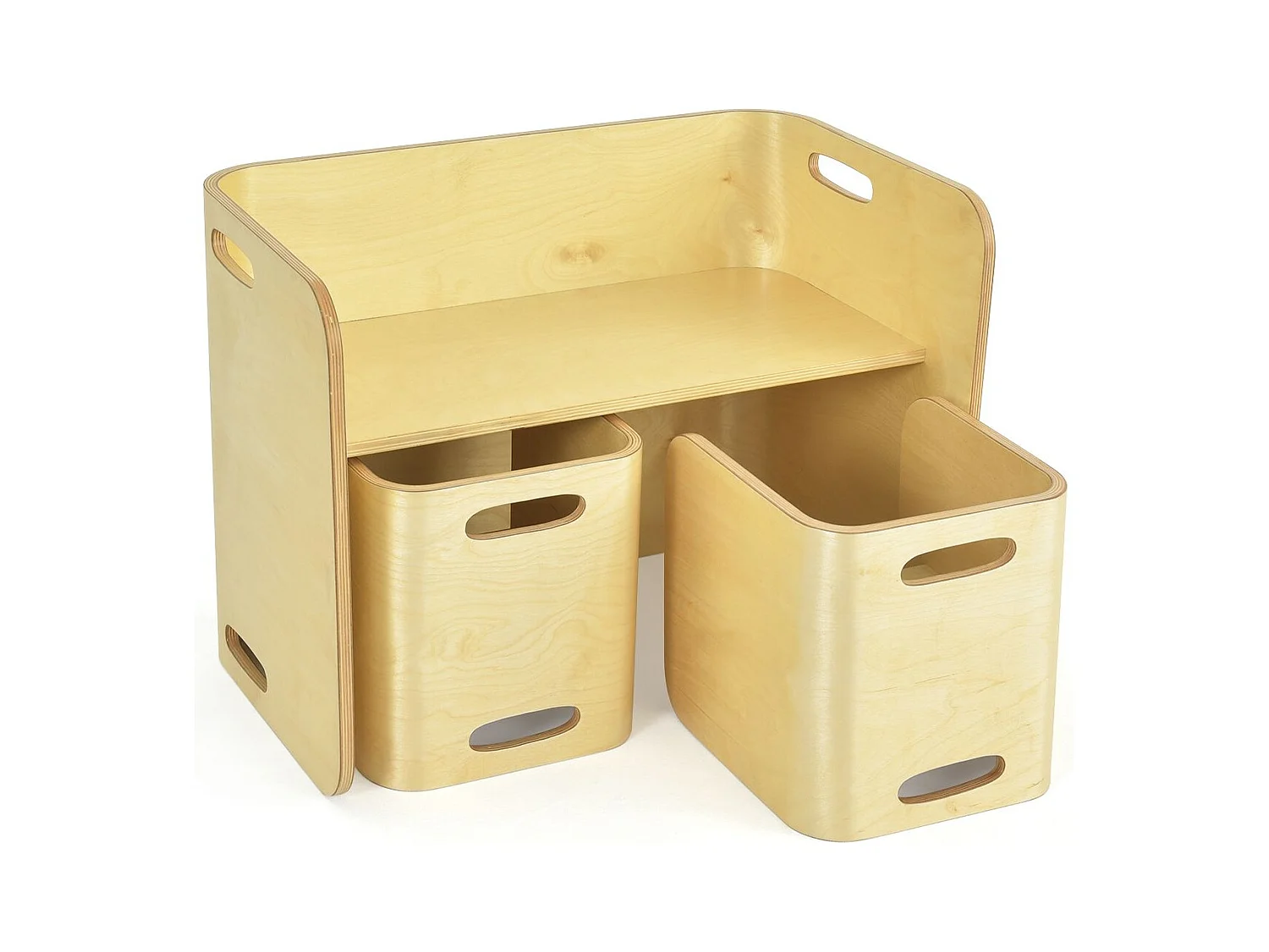 Kindertafel en stoel, inclusief 1 tafel en 2 stoelen, kinderleertafel