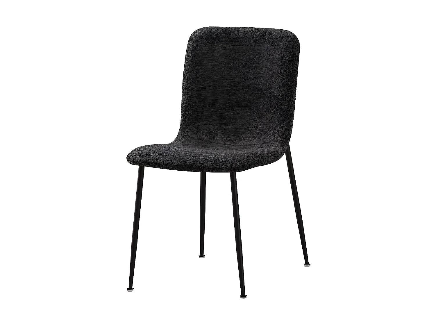 Interiax Chaise de salle à manger Livia tissu gris clair