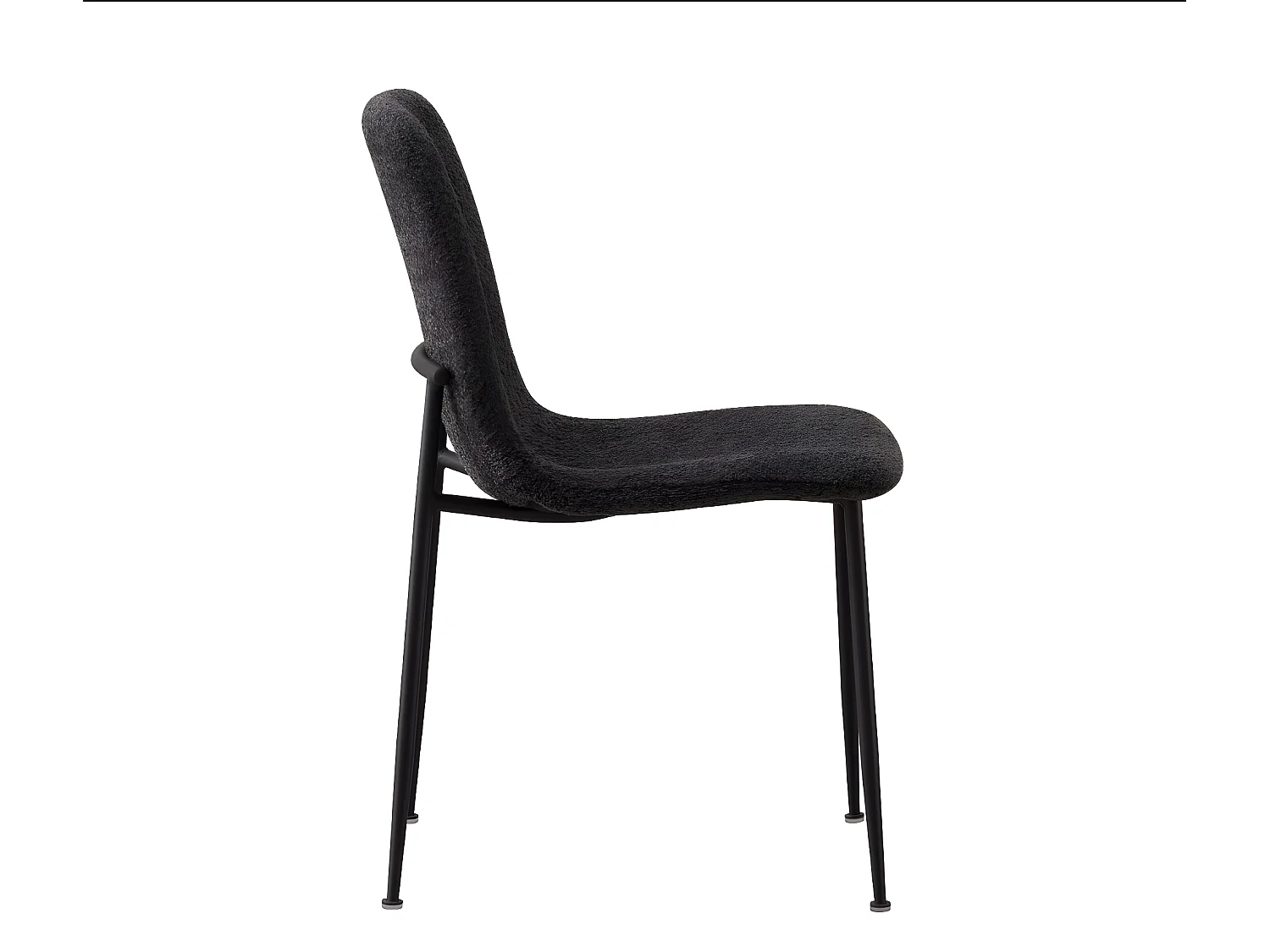 Interiax Chaise de salle à manger Livia tissu gris clair