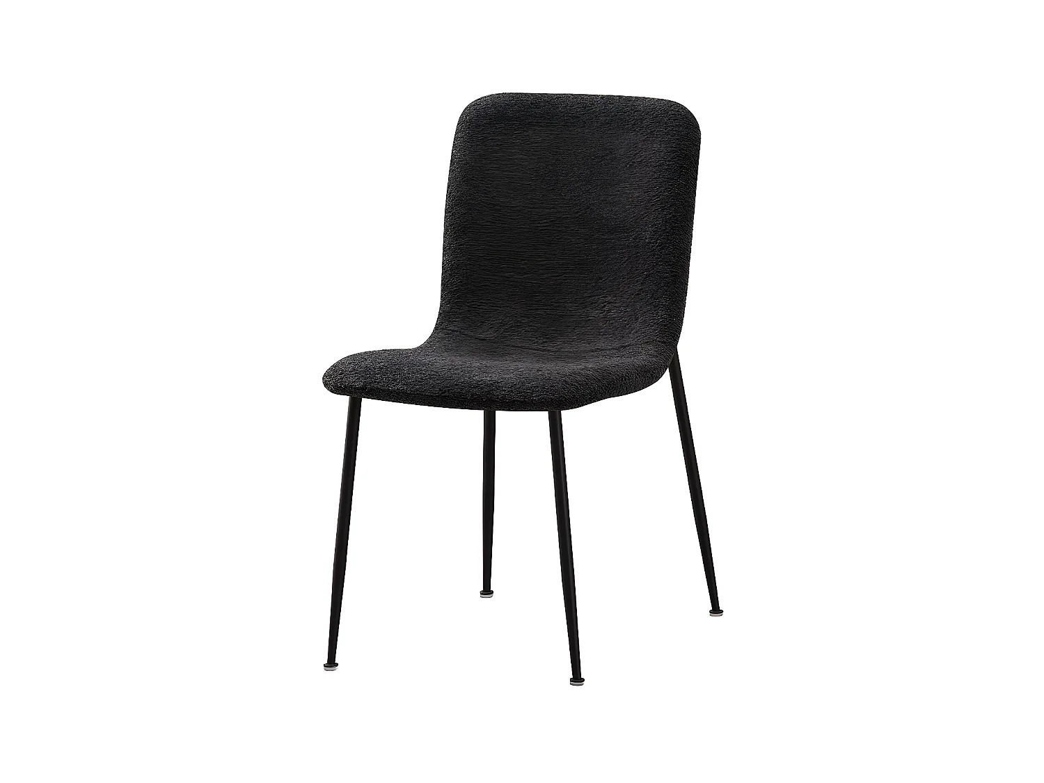 Interiax Chaise de salle à manger Livia tissu gris clair