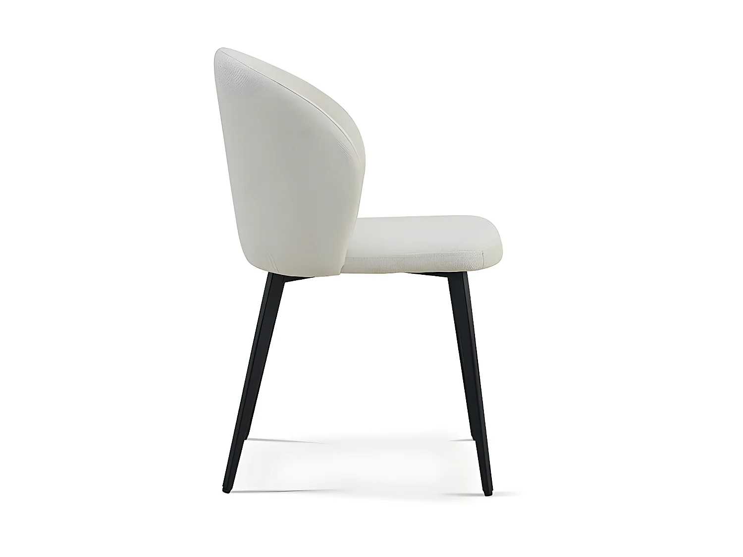 Interiax Chaise de salle à manger Livia tissu beige