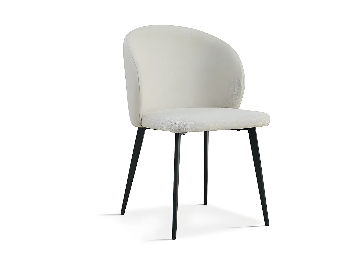 Interiax Chaise de salle à manger Livia tissu beige