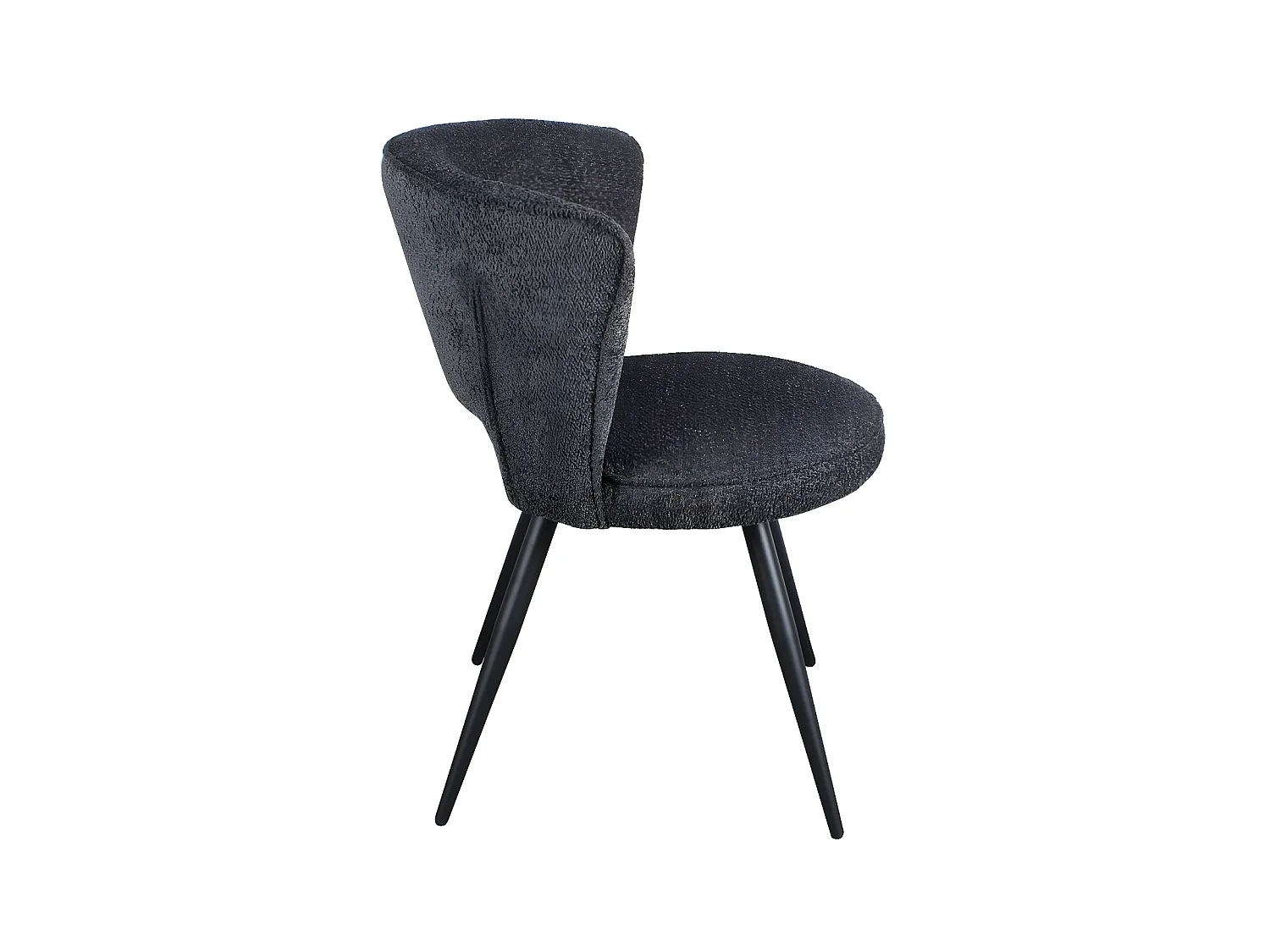 Interiax Chaise de salle à manger Livia Bouclé Gris