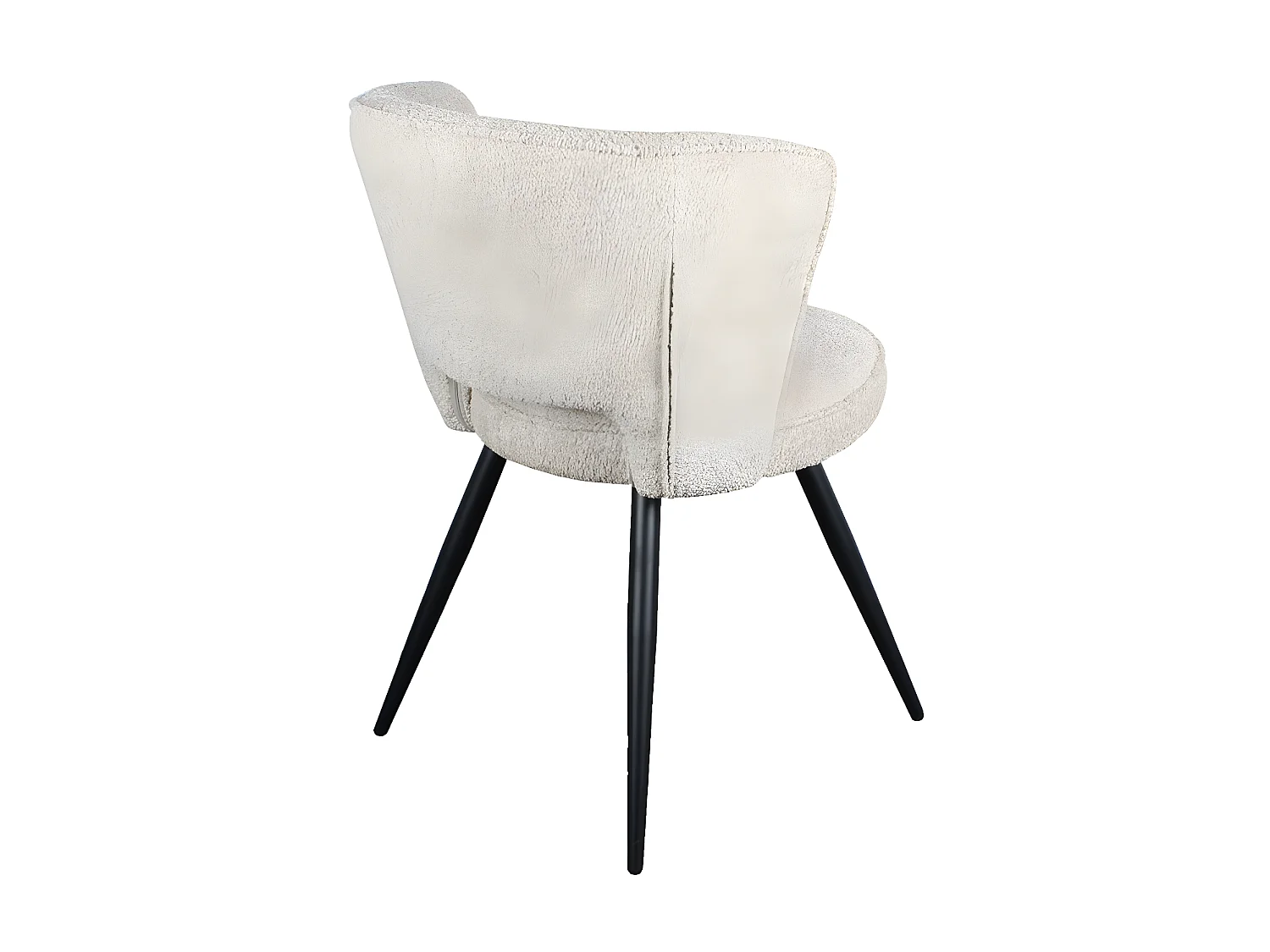 Interiax Eetkamerstoel Nora Bouclé Ecru