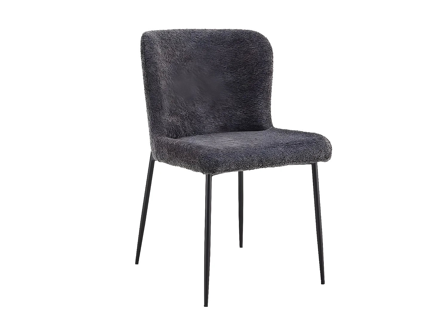 Interiax Chaise de salle à manger Nora Bouclé Ecru