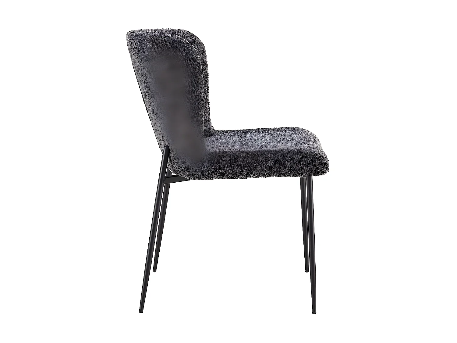 Interiax Chaise de salle à manger Nora Bouclé Ecru