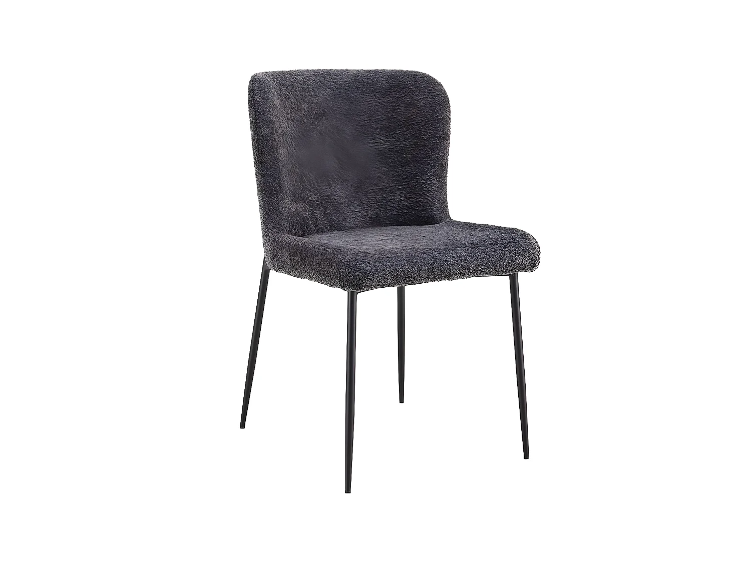 Interiax Chaise de salle à manger Nora Bouclé Ecru