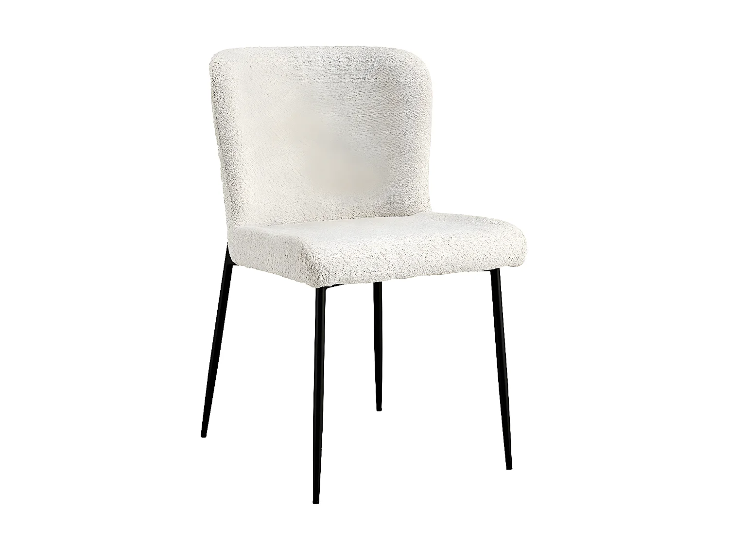 Interiax Eetkamerstoel Flo Bouclé Ecru