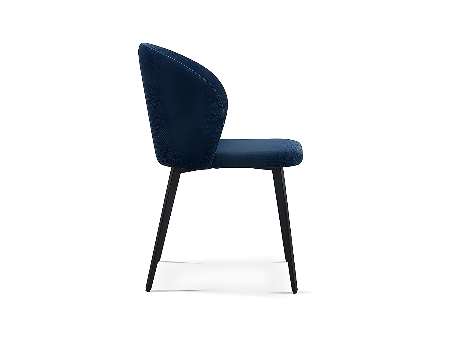 Interiax Chaise de salle à manger Livia tissu bleu